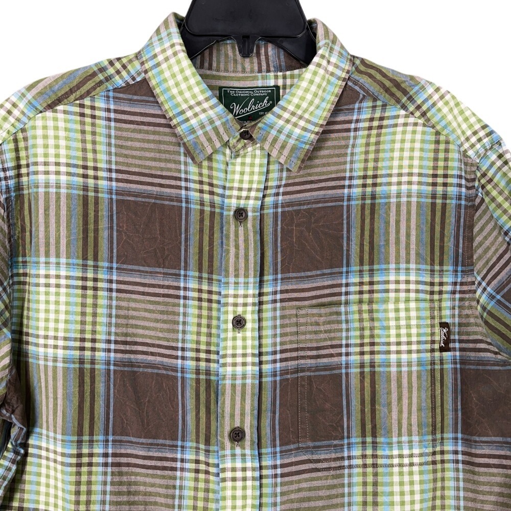 Woolrich Shirt Mens L Plaid Outdoor Hiking Adventurecore Vintage Y2K Cabincore‎